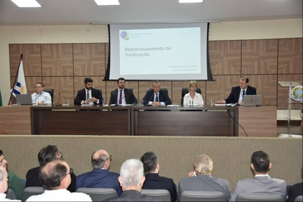 TRE-TO realiza reprocessamento das Eleições Gerais de 2022 para o cargo de deputado federal conforme o entendimento do STF