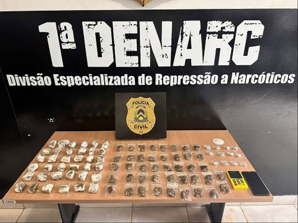 Polícia Civil desarticula esquema de delivery de drogas e prende suspeito em flagrante na Capital