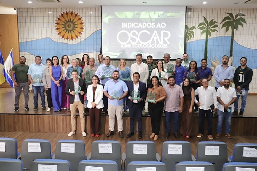 Gestores foram premiados em cinco categorias que levam em consideração as ações ambientais desenvolvidas dentro do município.Marcel de Paula/Governo do Tocantins
